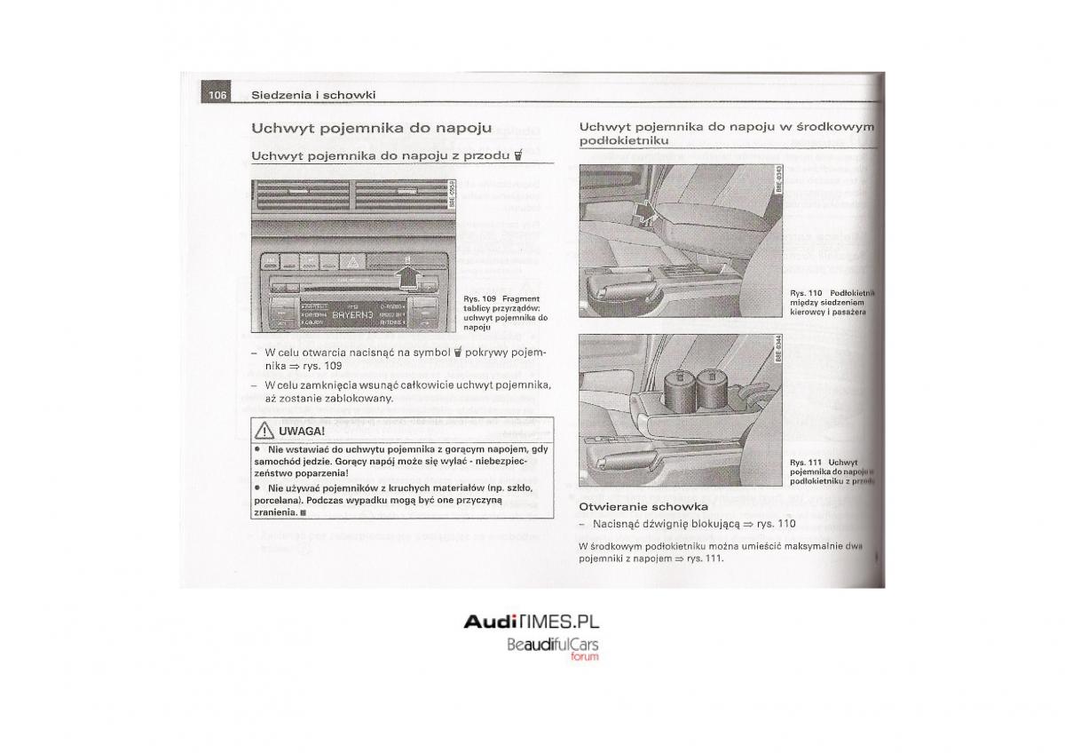 Audi A4 B7 instrukcja / page 105