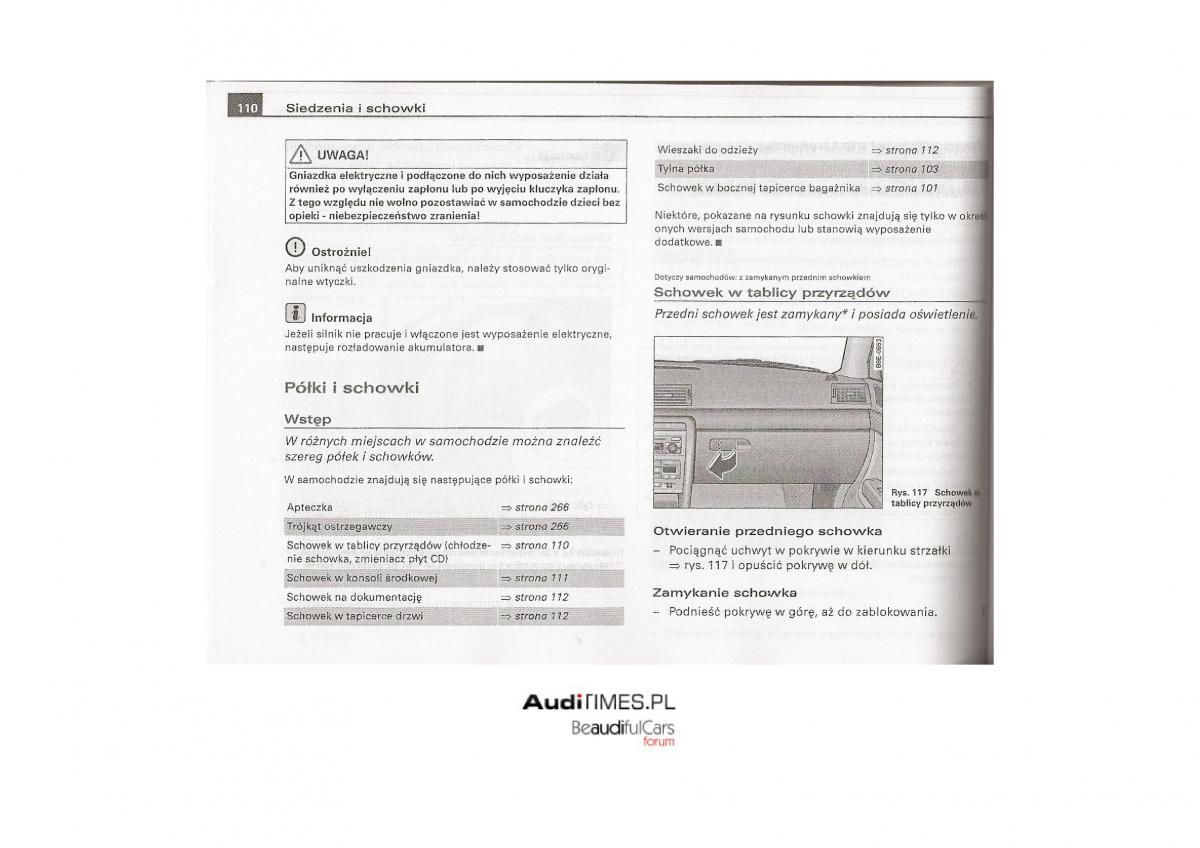 Audi A4 B7 instrukcja / page 109