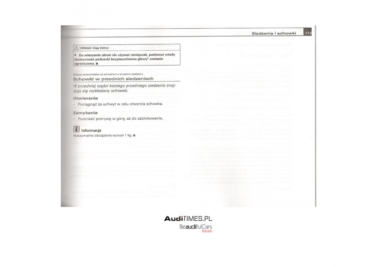 Audi A4 B7 instrukcja / page 112