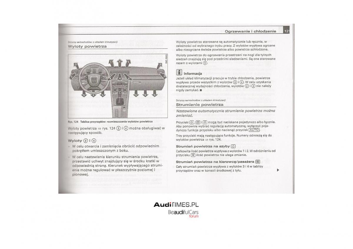 instrukcja Audi A4 B7 Audi A4 B7 instrukcja obslugi / page 120