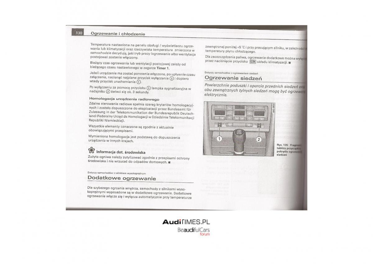 Audi A4 B7 instrukcja / page 129