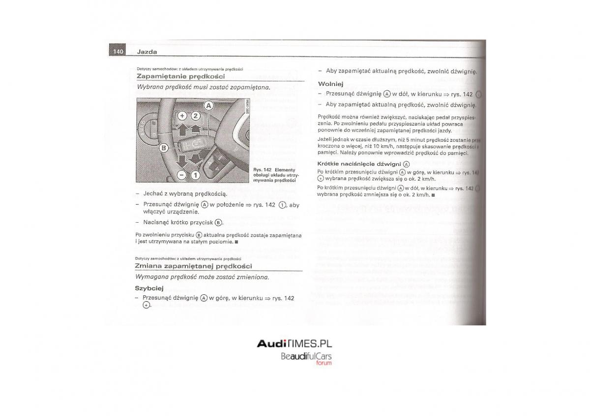 Audi A4 B7 instrukcja / page 139