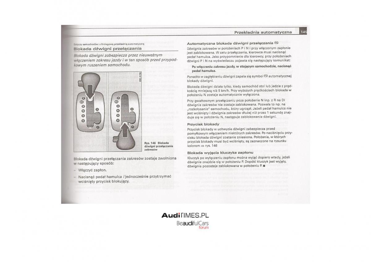 Audi A4 B7 instrukcja obslugi / page 144