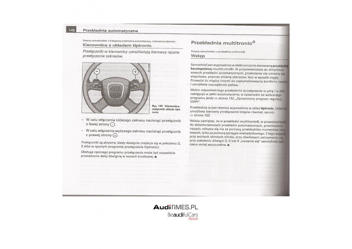 Audi A4 B7 instrukcja / page 147