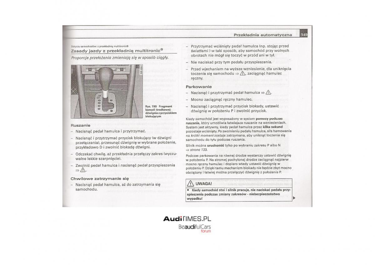 Audi A4 B7 instrukcja / page 148