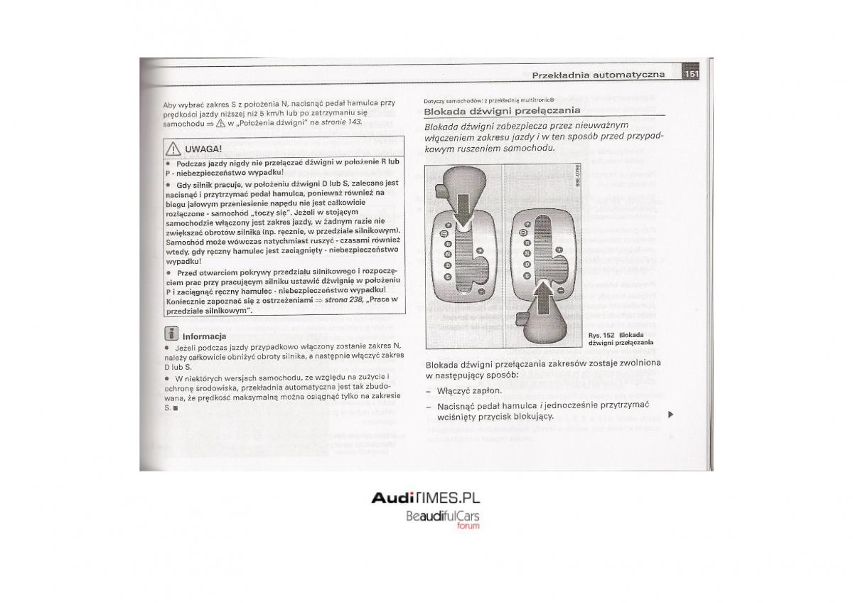 Audi A4 B7 instrukcja / page 150