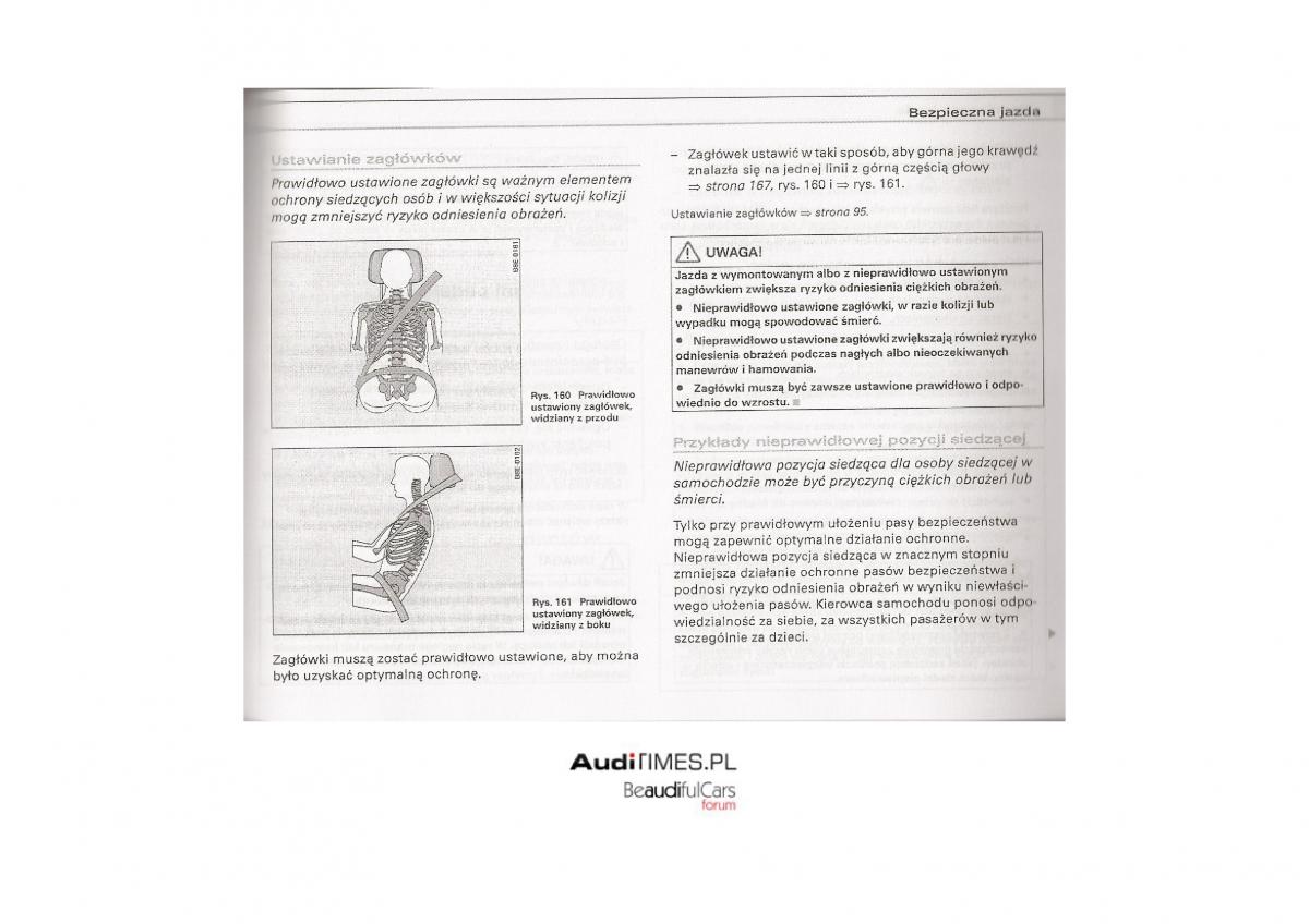 Audi A4 B7 instrukcja obslugi / page 164