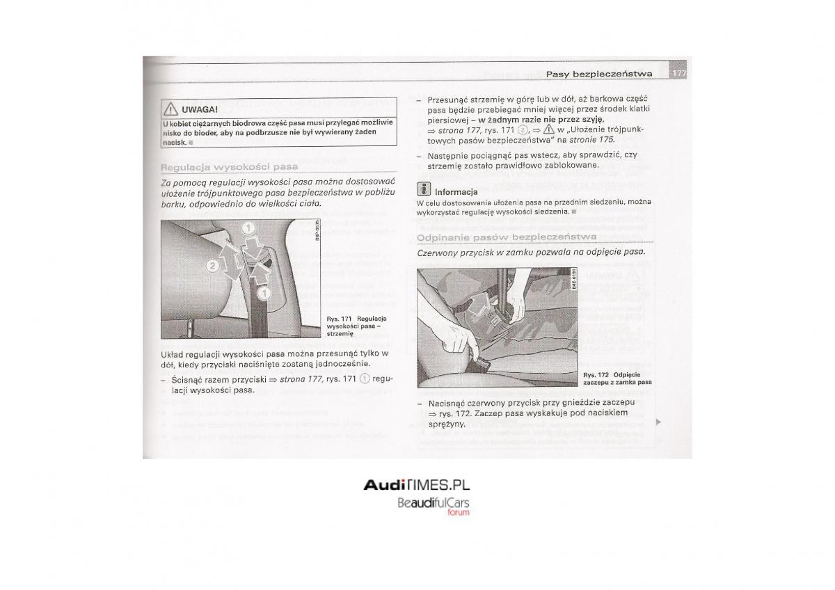 instrukcja Audi A4 B7 Audi A4 B7 instrukcja obslugi / page 174