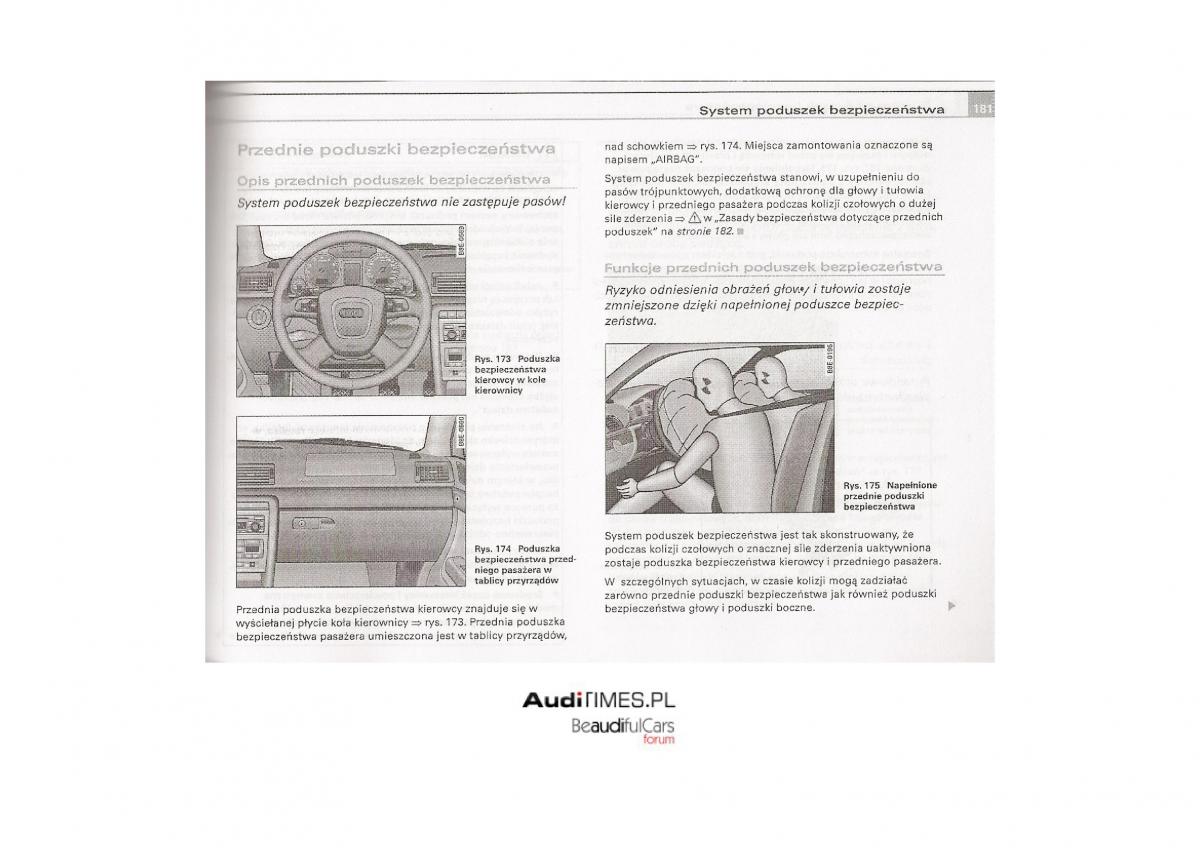 Audi A4 B7 instrukcja / page 178