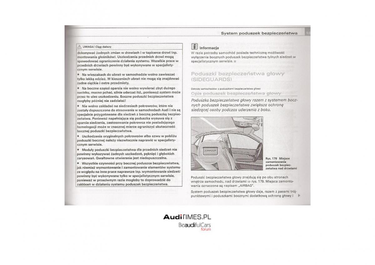 Audi A4 B7 instrukcja / page 182