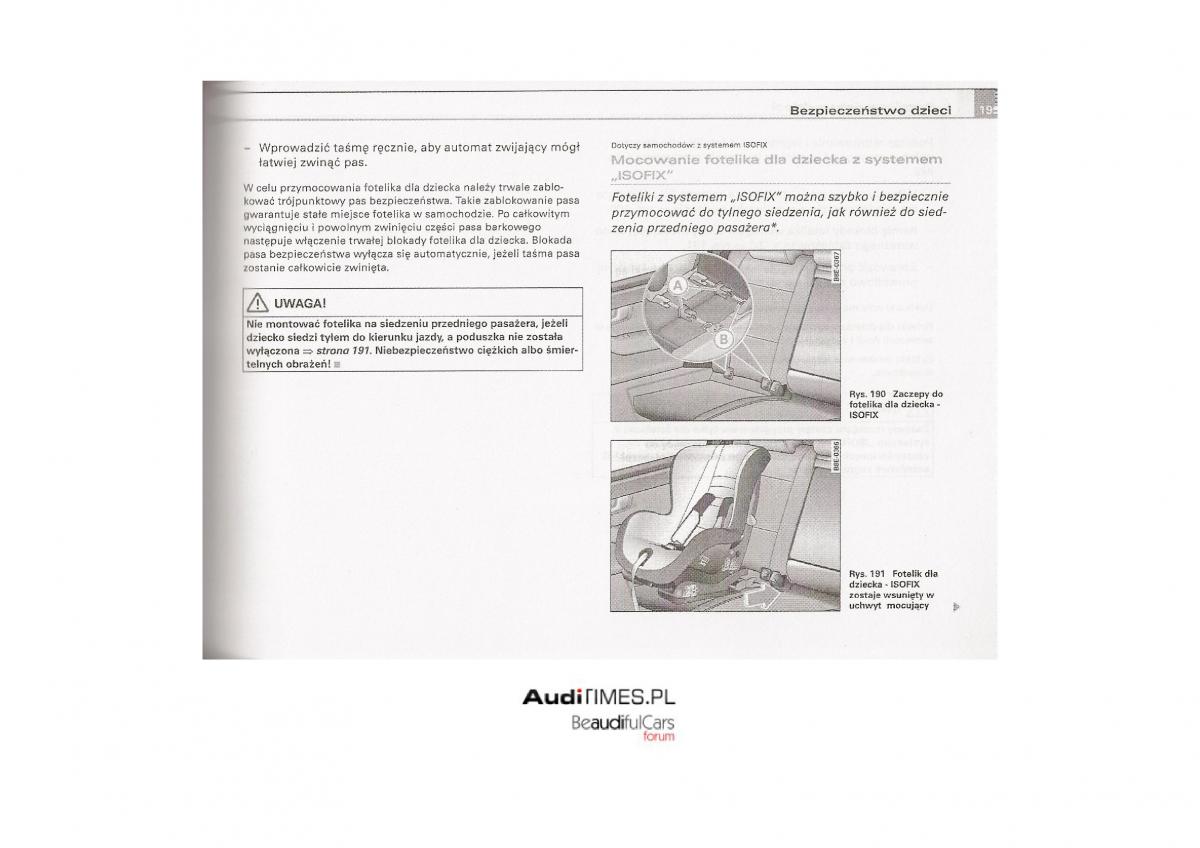 Audi A4 B7 instrukcja / page 196