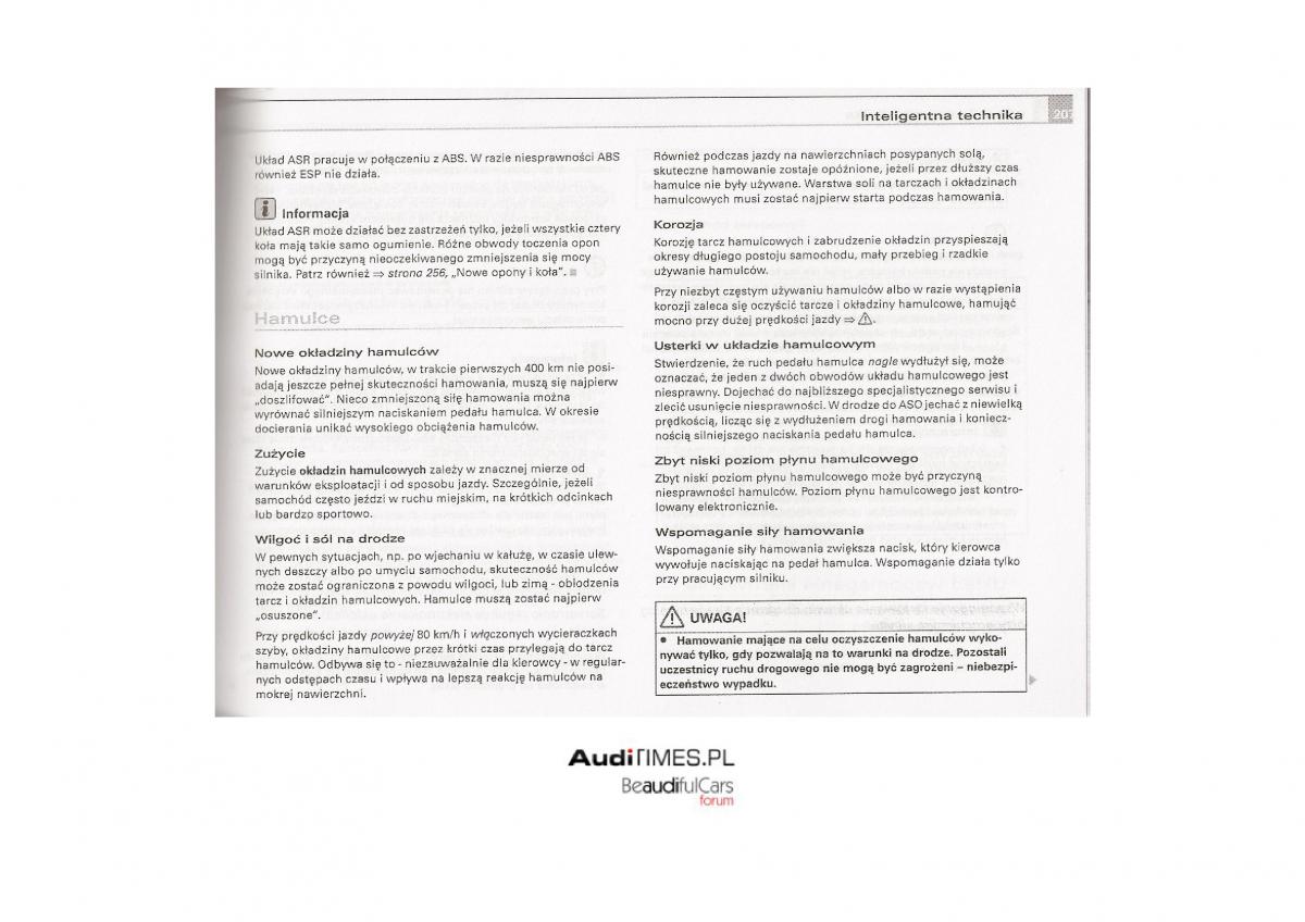 Audi A4 B7 instrukcja / page 201