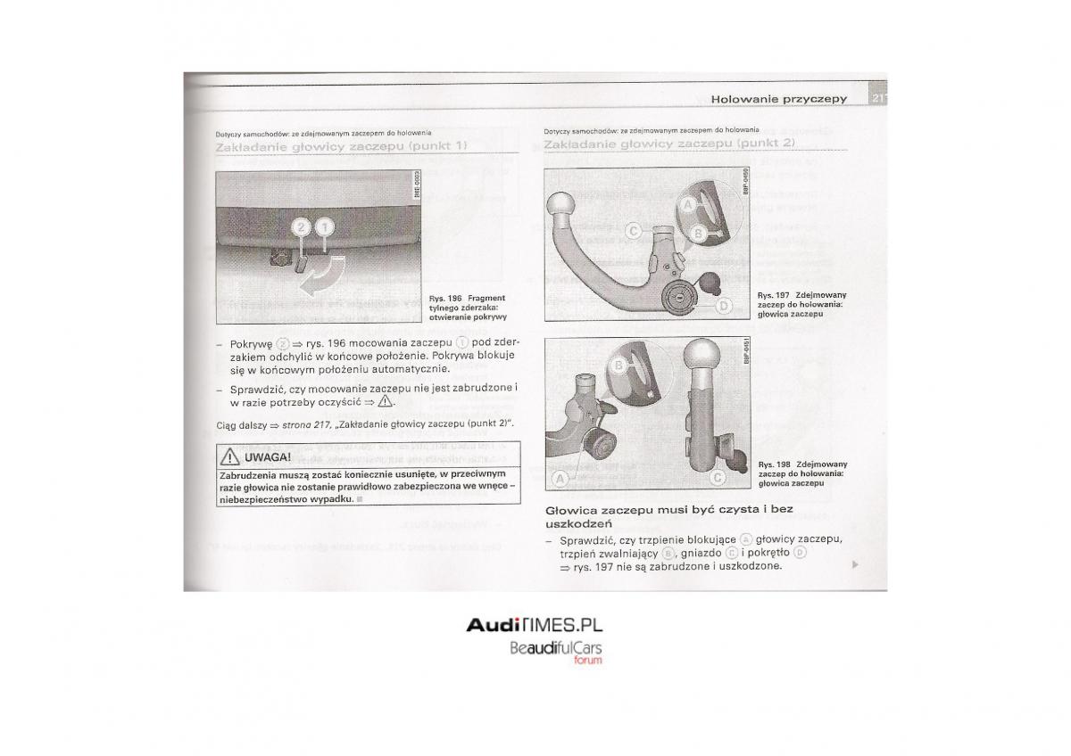 Audi A4 B7 instrukcja / page 211