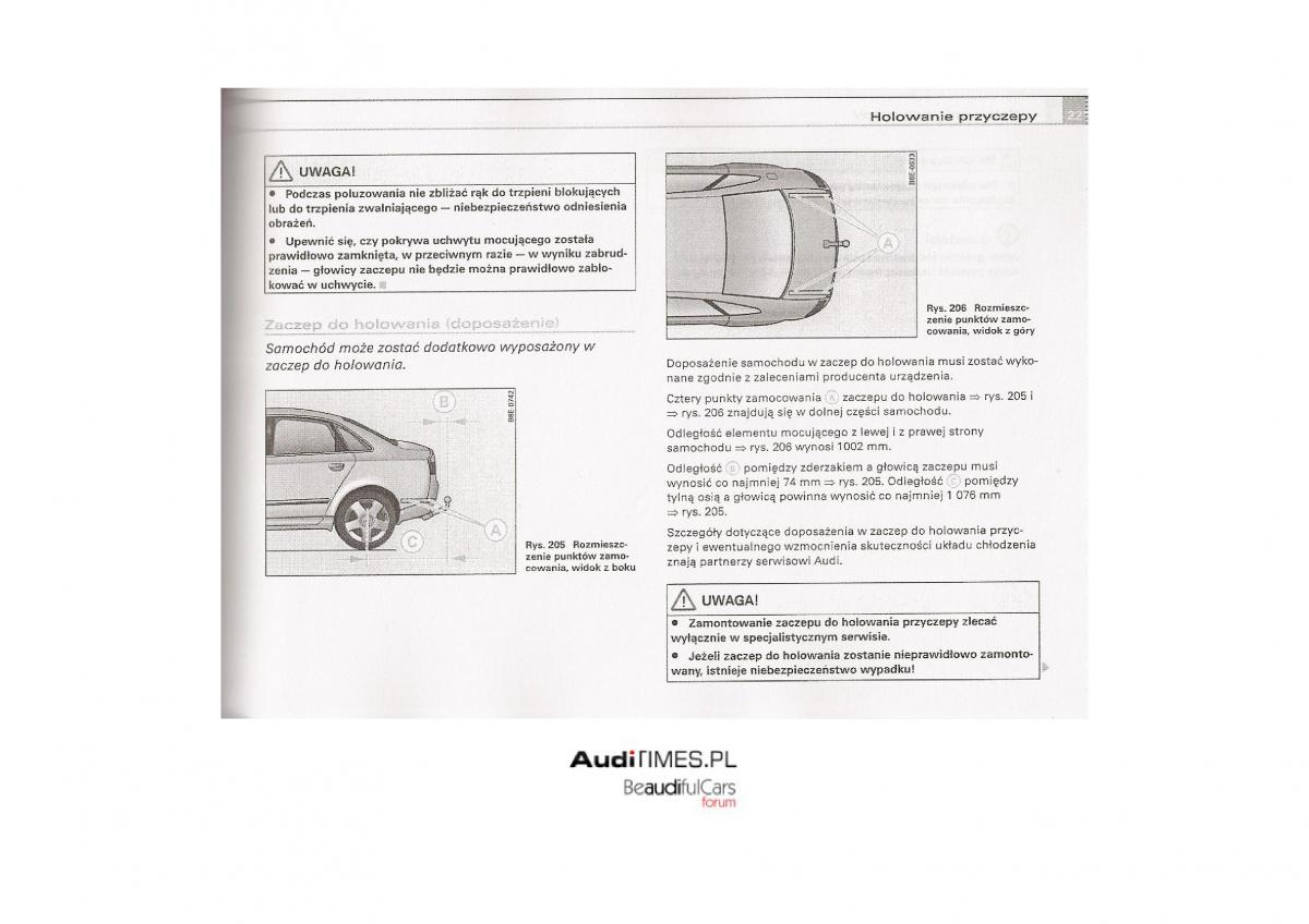 Audi A4 B7 instrukcja / page 215