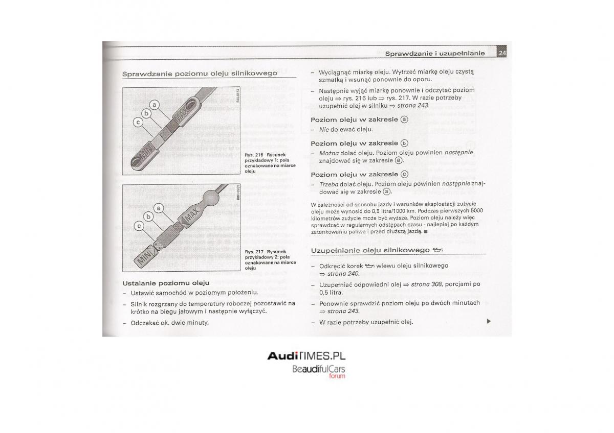 Audi A4 B7 instrukcja / page 234