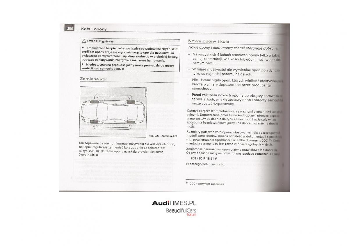 Audi A4 B7 instrukcja / page 247