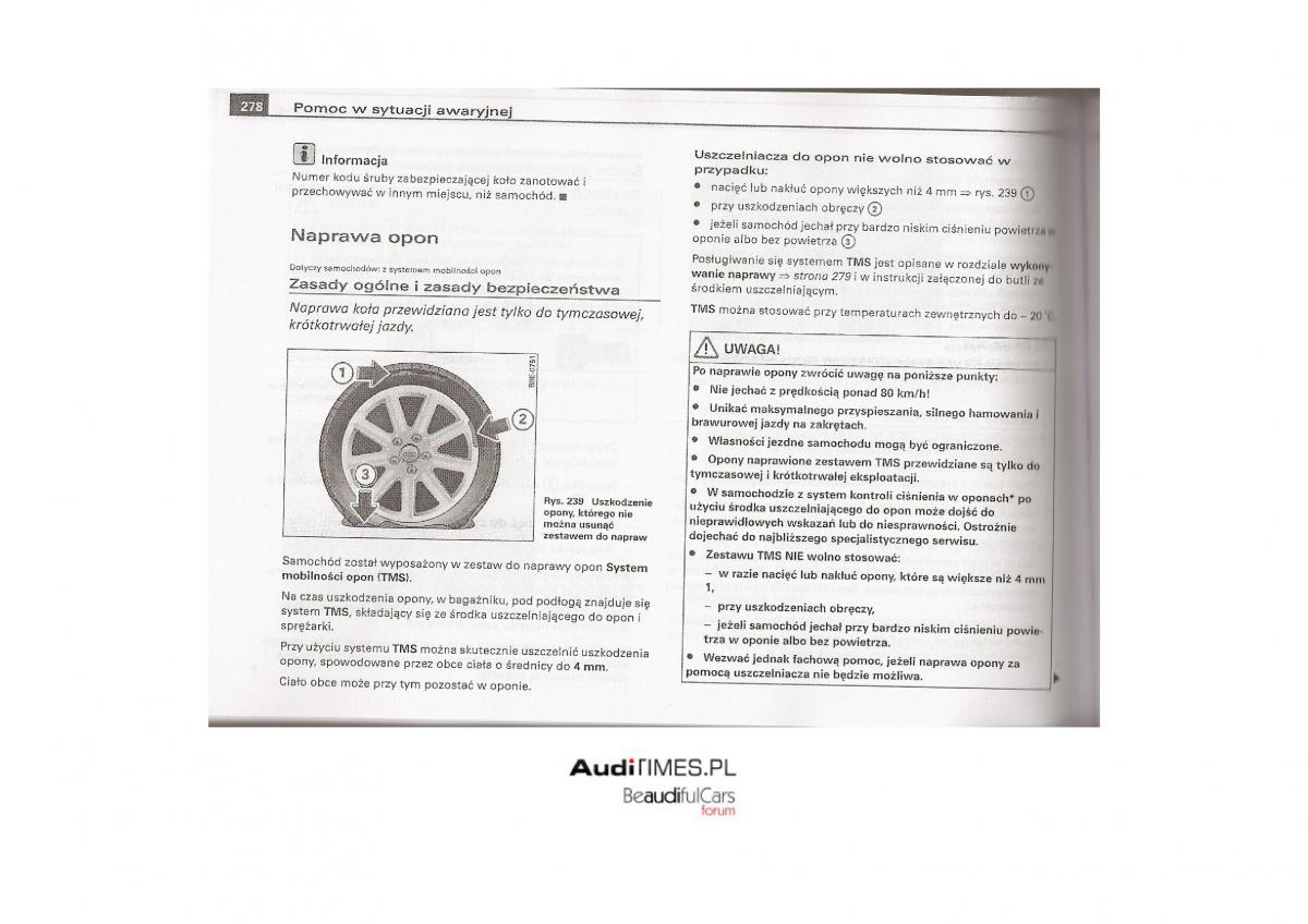 Audi A4 B7 instrukcja / page 266