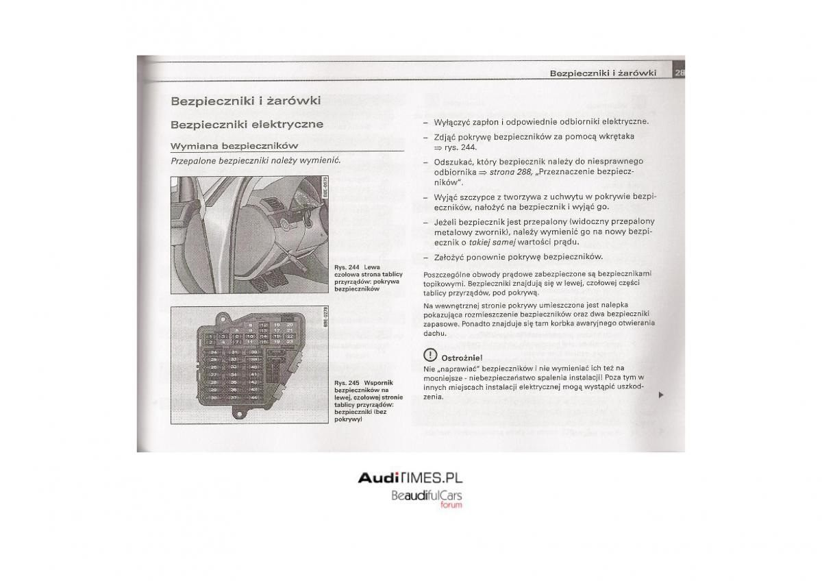 Audi A4 B7 instrukcja / page 275