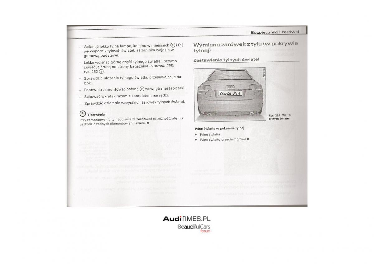 Audi A4 B7 instrukcja / page 287