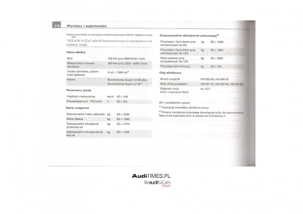 Audi A4 B7 instrukcja / page 302