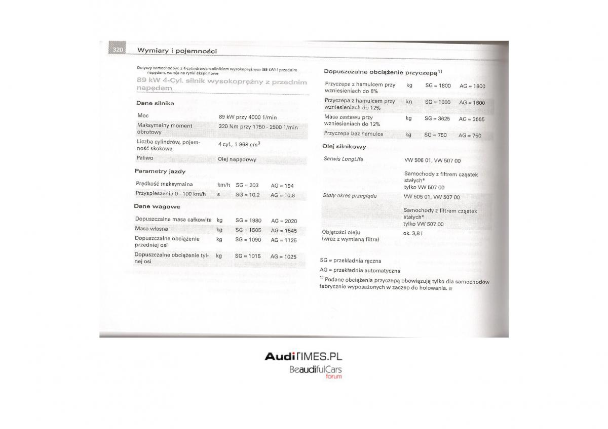 Audi A4 B7 instrukcja / page 306