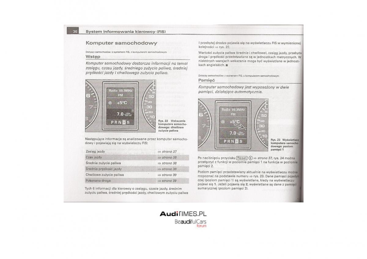 Audi A4 B7 instrukcja / page 35