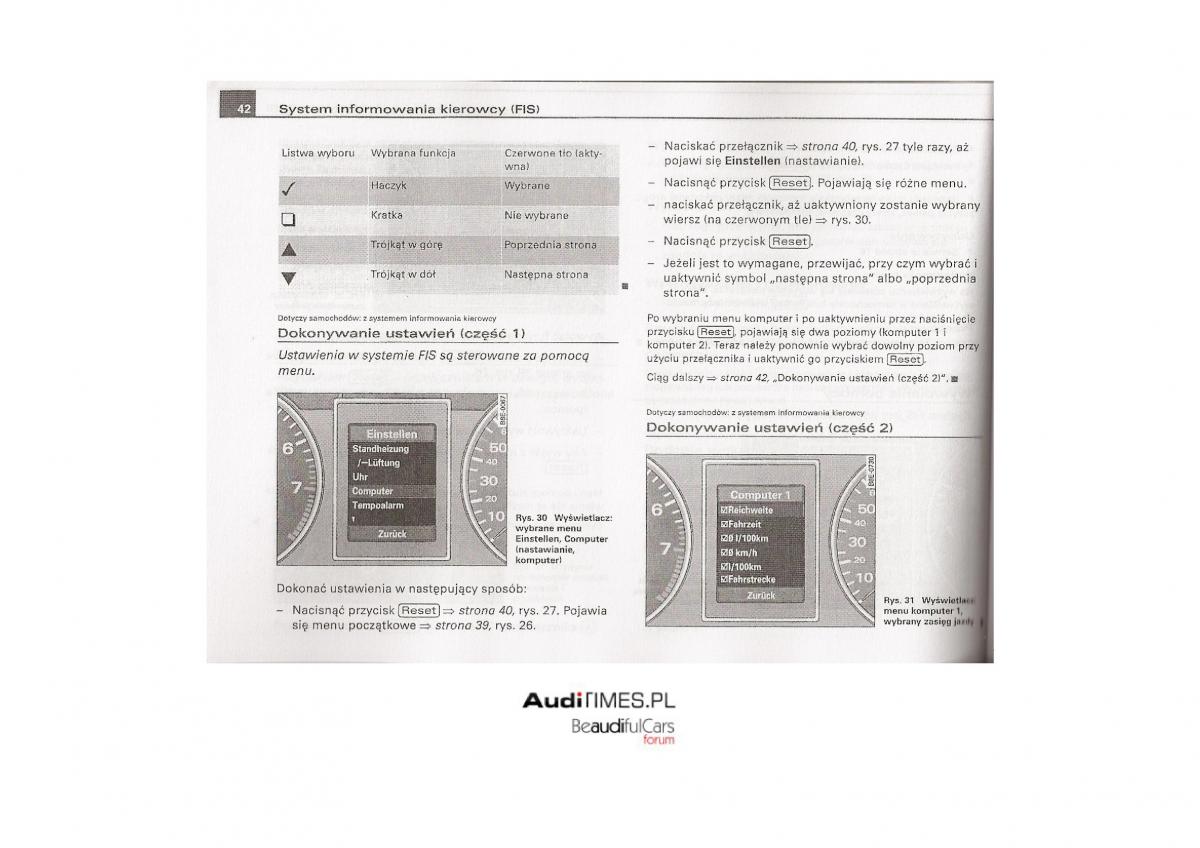 Audi A4 B7 instrukcja obslugi / page 41