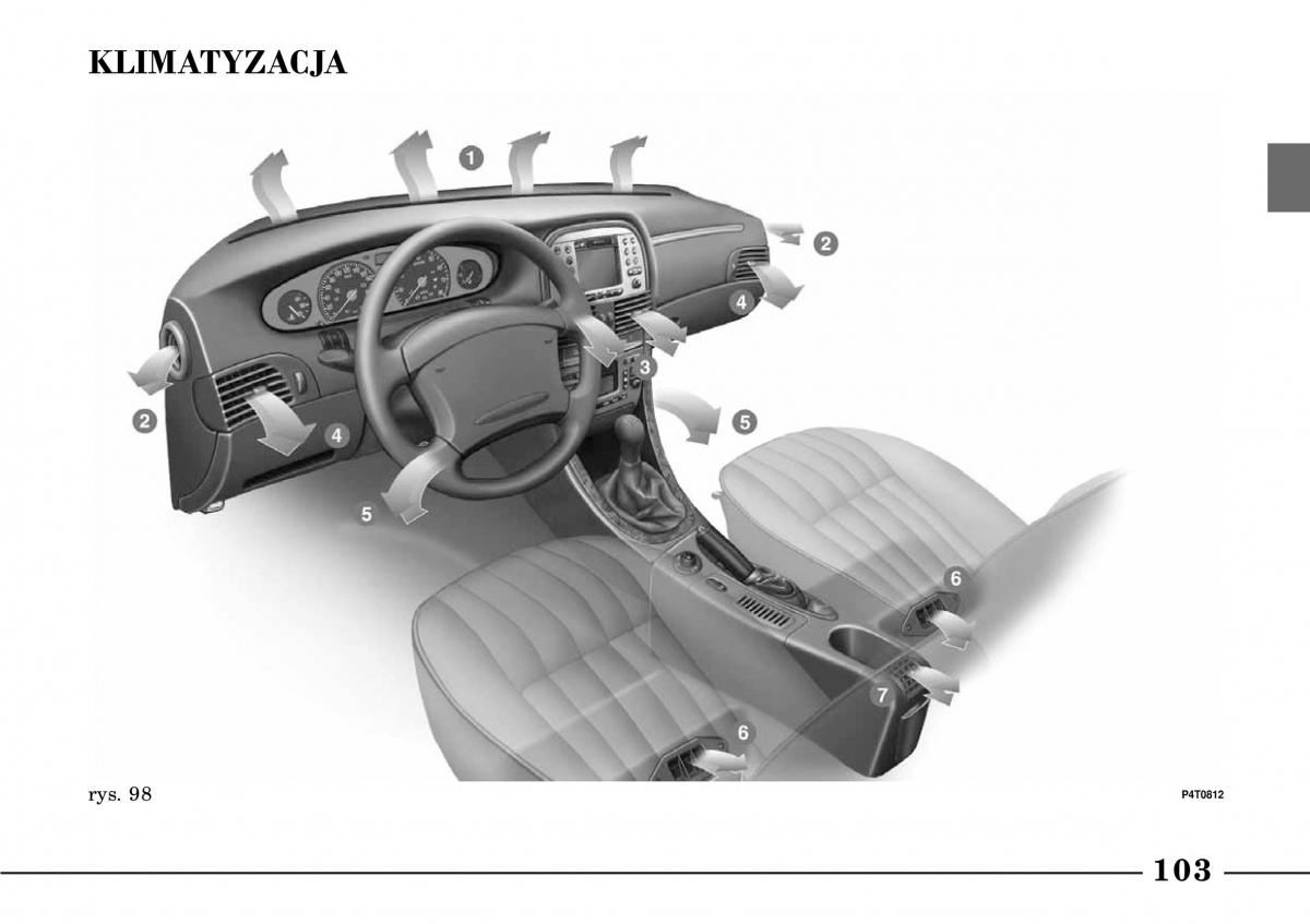 Lancia Lybra instrukcja obslugi / page 105