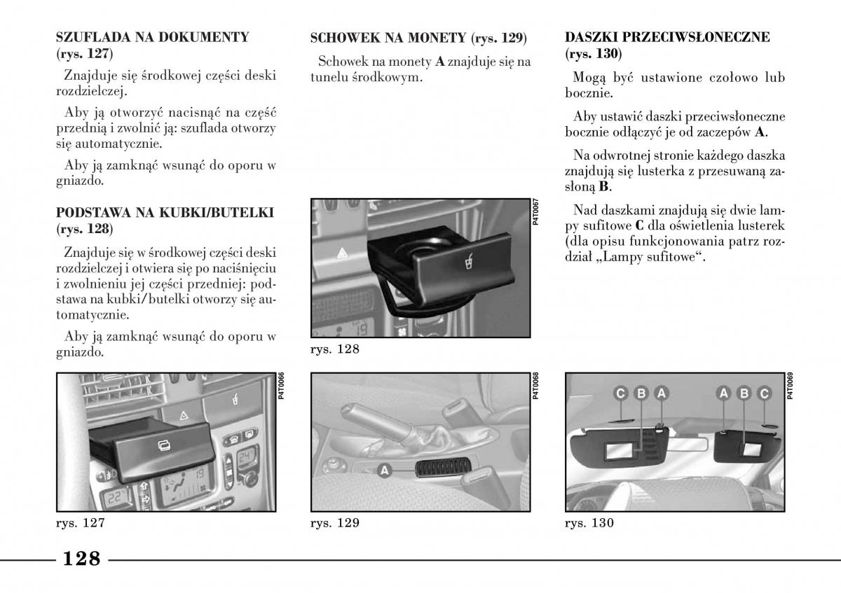 Lancia Lybra instrukcja obslugi / page 130