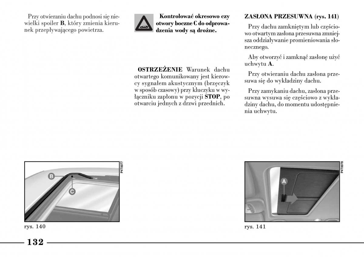 Lancia Lybra instrukcja obslugi / page 134