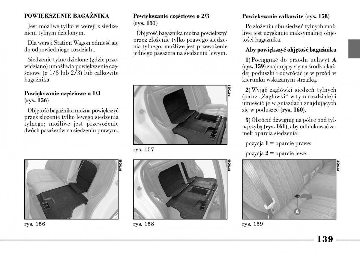 Lancia Lybra instrukcja obslugi / page 141