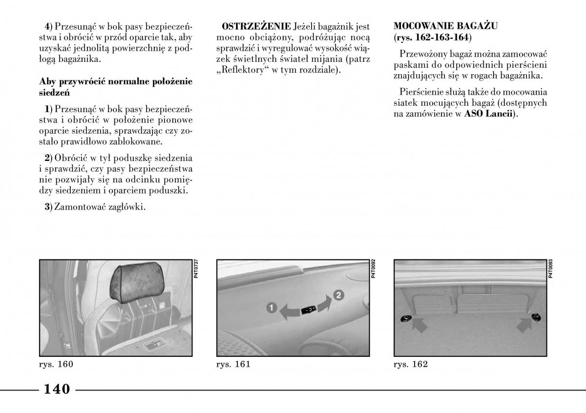 Lancia Lybra instrukcja obslugi / page 142