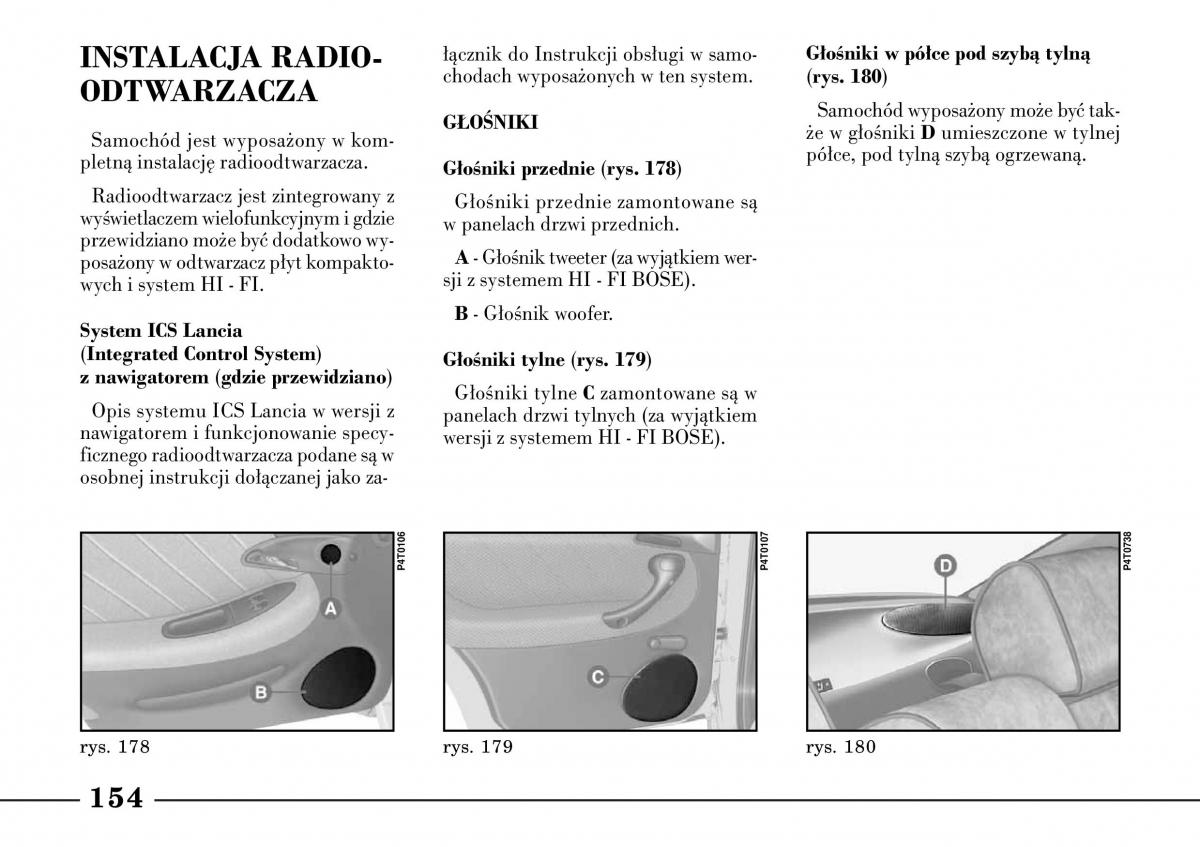 Lancia Lybra instrukcja obslugi / page 156