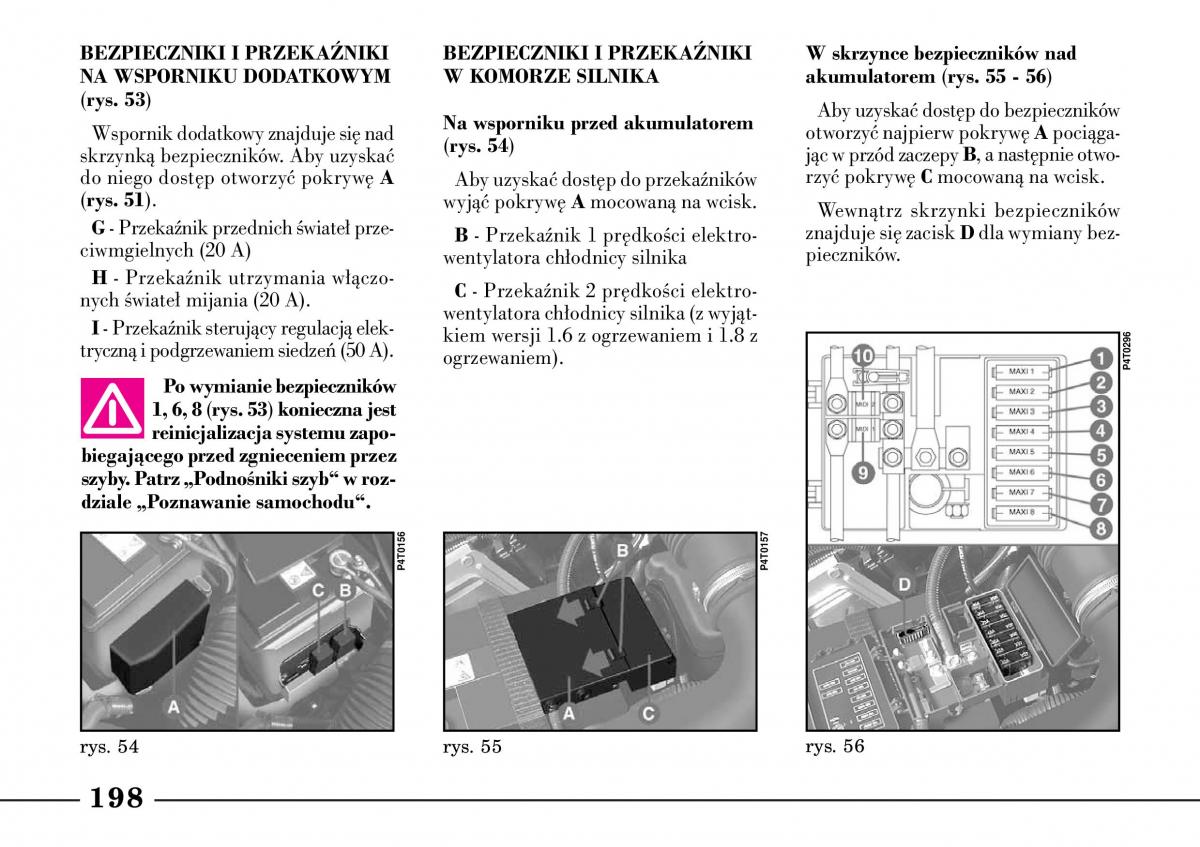 Lancia Lybra instrukcja obslugi / page 200