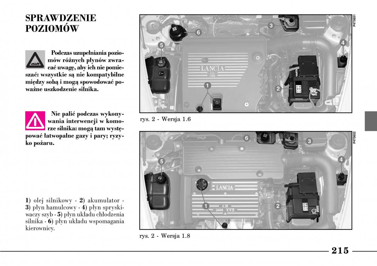 Lancia Lybra instrukcja obslugi / page 217