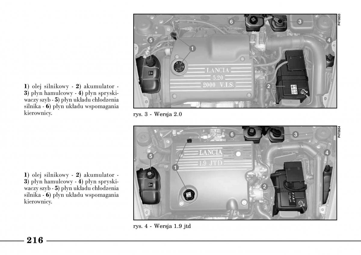 Lancia Lybra instrukcja obslugi / page 218