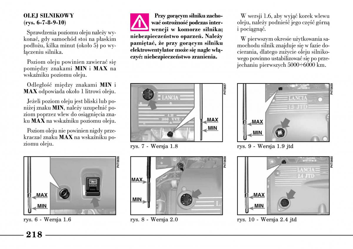 Lancia Lybra instrukcja obslugi / page 220