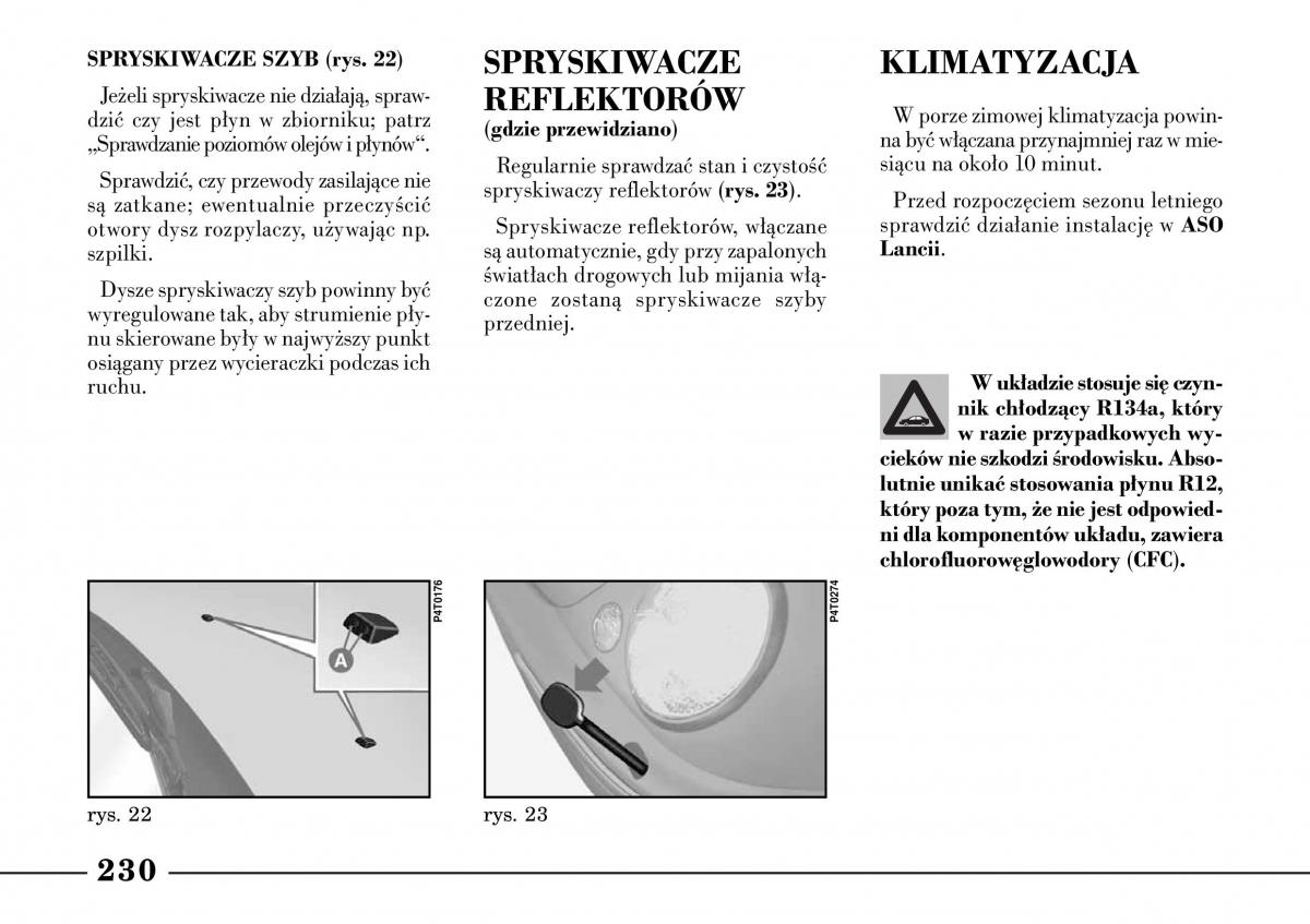 Lancia Lybra instrukcja obslugi / page 232