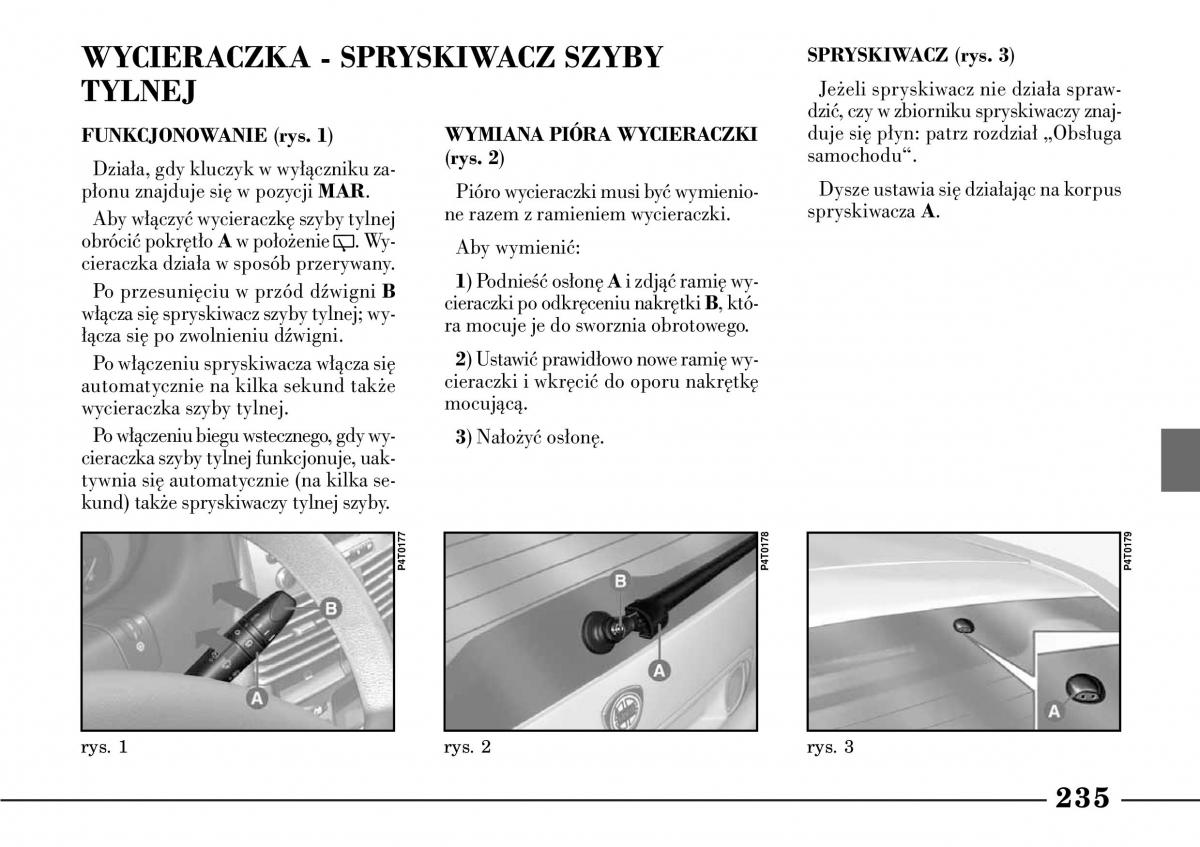 Lancia Lybra instrukcja obslugi / page 237