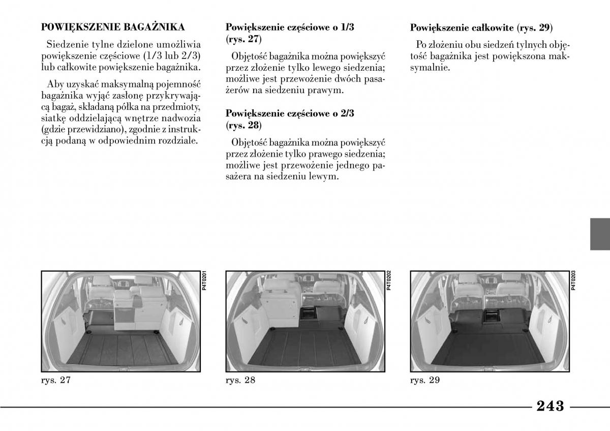 Lancia Lybra instrukcja obslugi / page 245