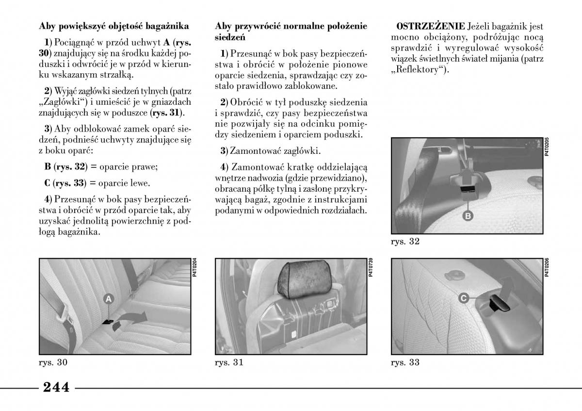 Lancia Lybra instrukcja obslugi / page 246