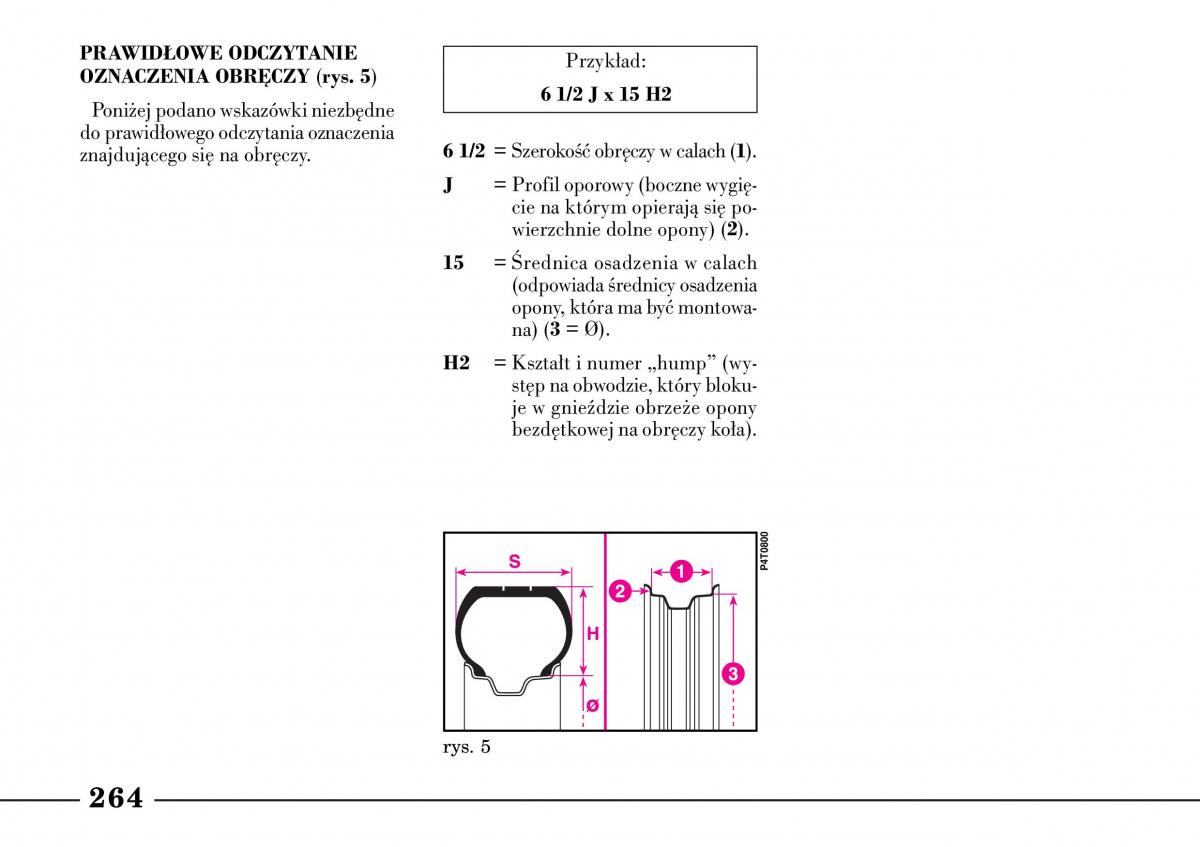 Lancia Lybra instrukcja obslugi / page 266