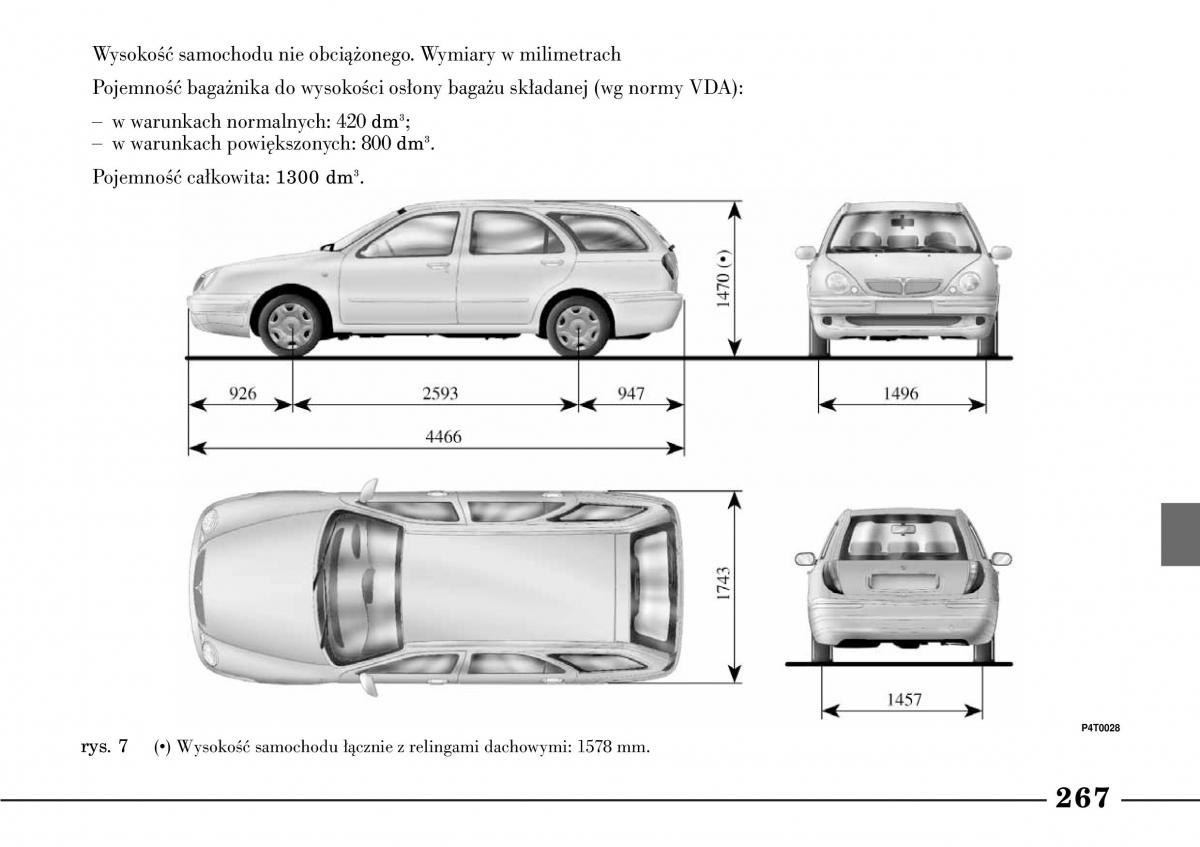 Lancia Lybra instrukcja obslugi / page 269