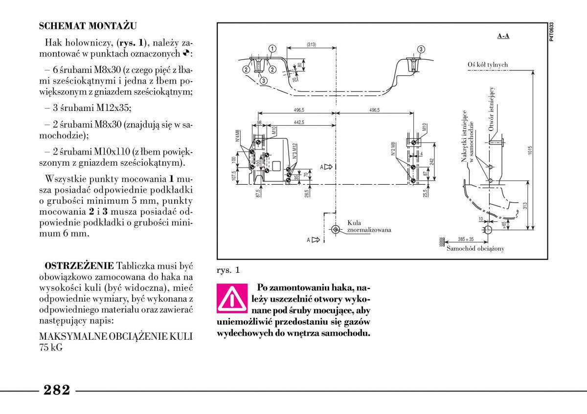 Lancia Lybra instrukcja obslugi / page 284