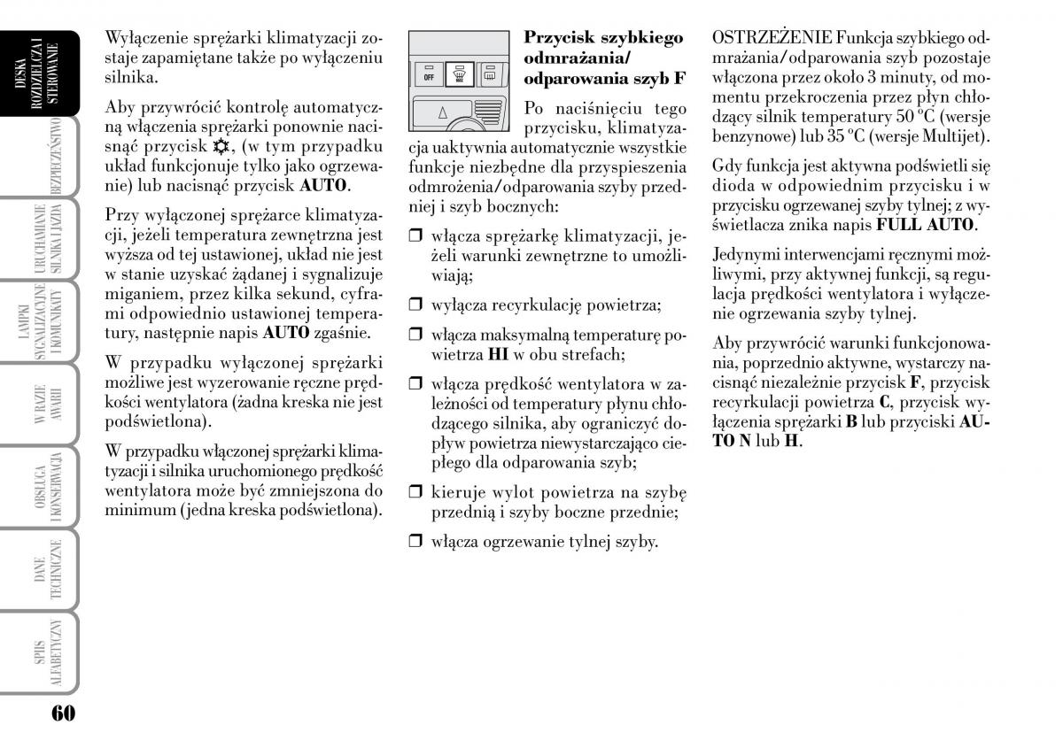 Lancia Musa instrukcja obslugi / page 62