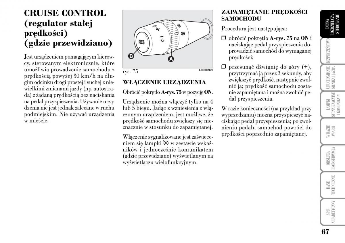 Lancia Musa instrukcja obslugi / page 69