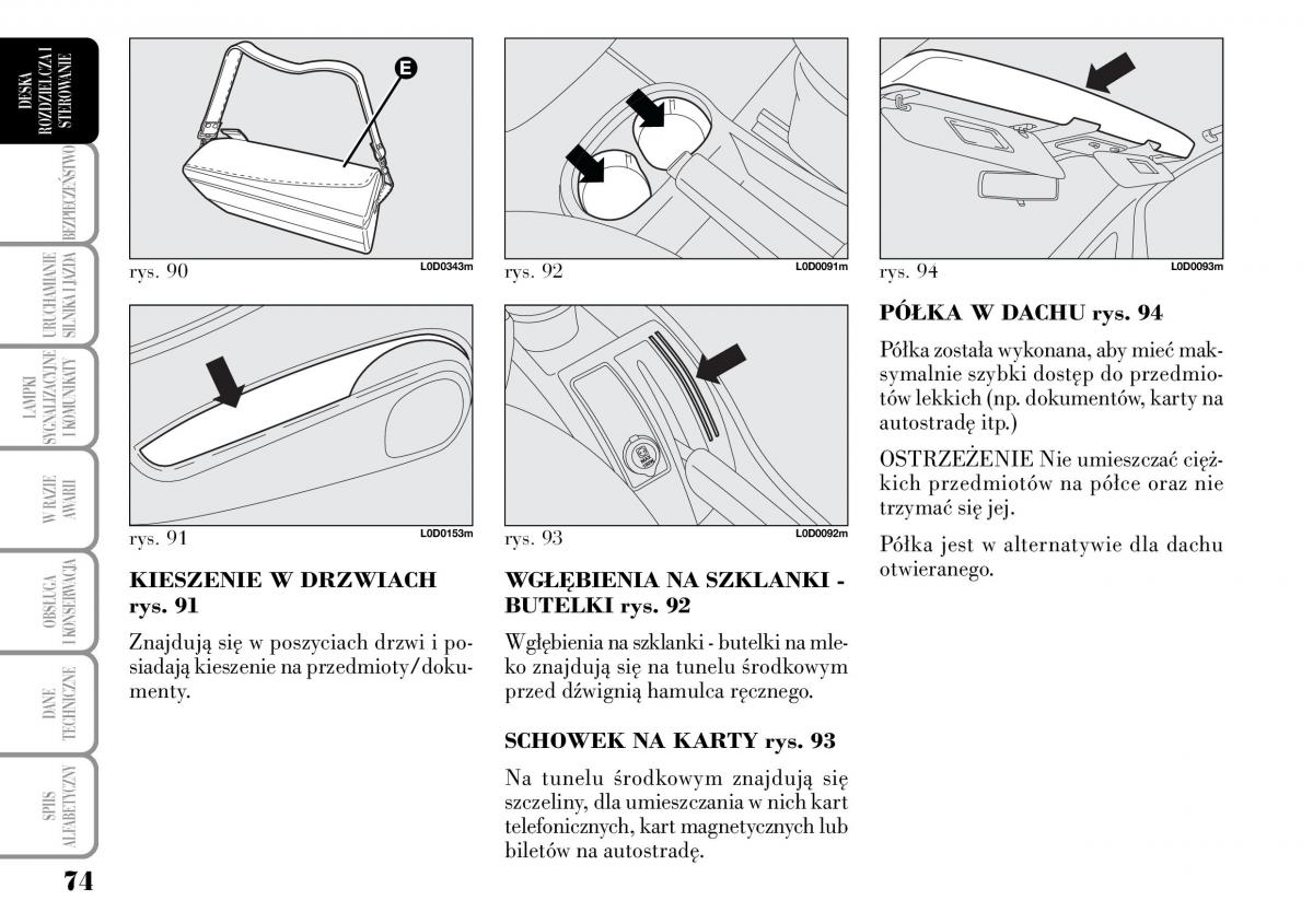 Lancia Musa instrukcja obslugi / page 76