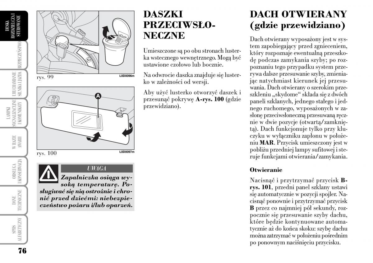 Lancia Musa instrukcja obslugi / page 78