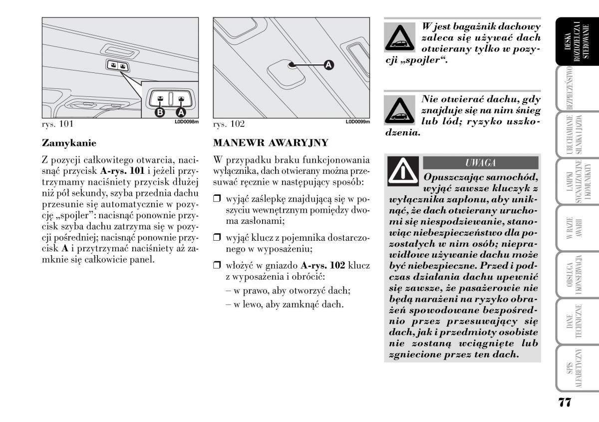 Lancia Musa instrukcja obslugi / page 79