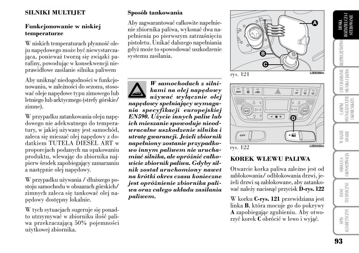 Lancia Musa instrukcja obslugi / page 95